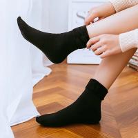 Calcetines Térmicos De Invierno Para Mujer Calcetines Gruesos Y Cómodos De Velours Sólidos Color Negro Sin Costuras Para Hacer Snow - details 3
