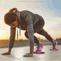 Banner - Discos Deslizantes para Fitness Abdominales, Discos Doble Cara Deslizantes para Hogar, Yoga, Fitness, Pilates - Rosa