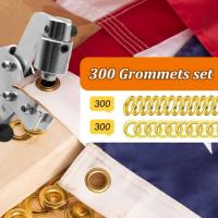 Máquina para hacer ojales con 300 ojales de Ø 10mm, impresora para Linas, Telas, Cortinas, Toldos, Cuero y PVC. Ojal metálico manual con pinzas de bloqueo. - details 1