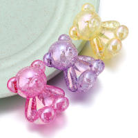 5pcs Cuentas De Acrílico En Forma De Oso Estallido 26x31mm Colores Mixtos Espaciadores Para Pulseras Llaveros Accesorios De Joyería DIY - details 6
