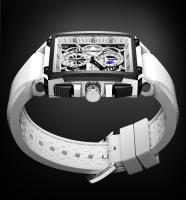 Reloj De Cuarzo Deportivo LIGE Para Hombres Con Correa De Silicona Y Dial Cuadrado Resistente Al Agua Y Al Choque Con Fechas Y Fase Lunar - details 12