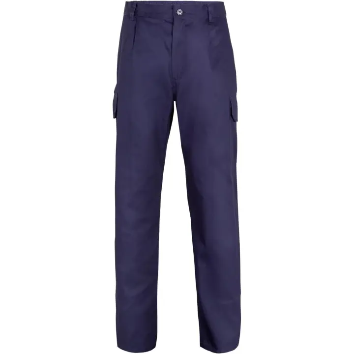 Velilla Pantalón Trabajo, Ropa Laboral, Pantalón Resistente Multibolsillos, Modelo 345 Marino. - 1