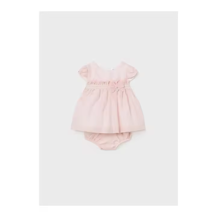 Moda infantil niña MAYORAL 1.822 088 VESTIDO CEREMONIA NUDE 31697 24V - 1