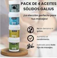 Aceites Solido de Masajes pack 4 botes de 100ml, Neutro ideal para combinar con tus aceites esenciales , Basic con un ligero olor a romero, Relajante mentolado, Efecto frio con árnica, no mancha, no derrama no gotea - details 2