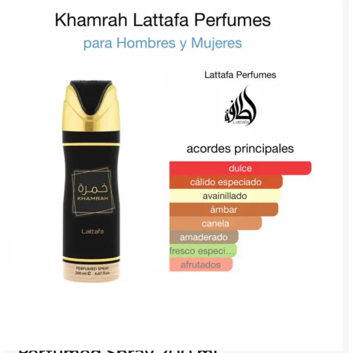 Desodorante perfumado de árabe de marca Lattafa de 200ml - 1