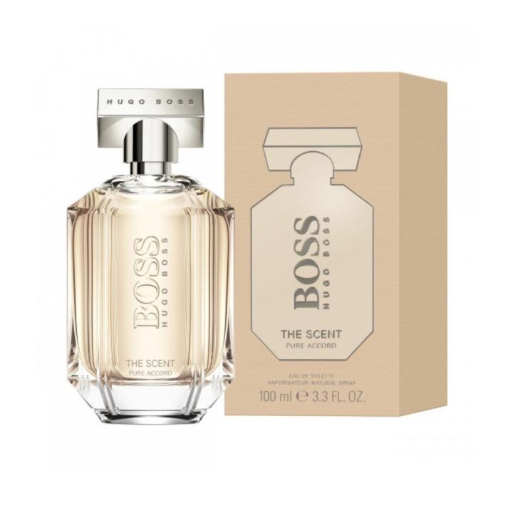 Hugo Boss - The Scent For Her Pure Accord Eau de Toilette 100 ml | Colonia para mujer. Intimidad Luminosa, Osmanto… — oferta en Miravia