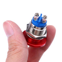 Interruptor De Botón De Pulsación Metálico Temporal Impermeable IP65 SPST (ON)-Off 1NO 3A 250V Con Terminal De Tornillo 16/19/22MM - details 7