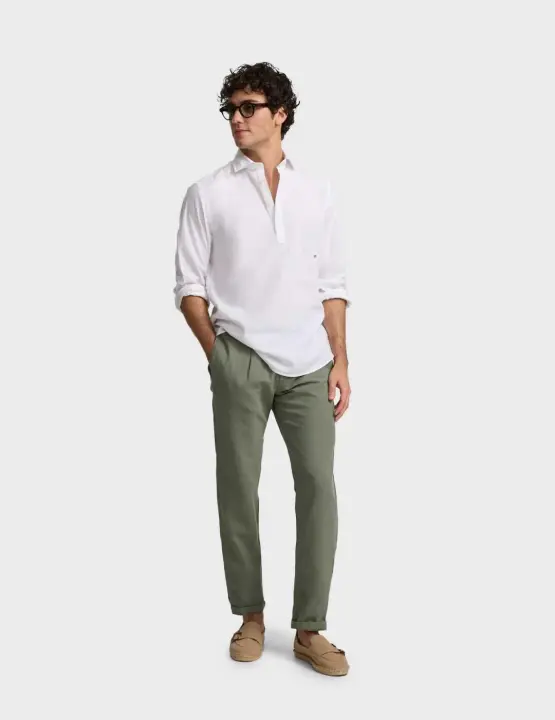 Silbon Sport Chino pantalón verde para hombre - 1
