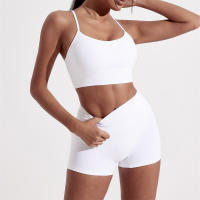Sujetador Deportivo Para Mujer En Color Sólido Con Forma De Y Adecuado Para Fitness Running Gimnasio Yoga Con Almohadillas De Pecho Material Suave Y Transpirable - details 2