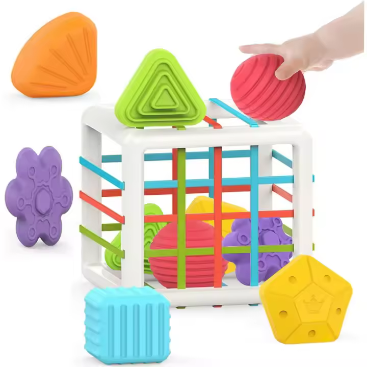 Juguetes Montessori para niños de 1 año, 6 piezas de juguetes multiprofessors, juguetes de desarrollo para niños - 1