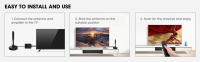 TEMCO Antena HDTV 4K 1080P con Base Magnética, Diseño de Luz Delgada, Canales HD Gratuitos para el Hogar y los Viajes,Antena de TV para canales digitales terrestres, Antena digital portátil interior/exterior para sintonizador de TV, USB/DVB-T TDT TV/DAB - details 1