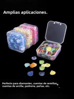 Caja De Plástico Transparente Para Empaque De Joyería De Mujer Caja De Almacenamiento De Escritorio Portátil Para Manualidades DIY - details 0