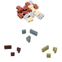 Juguetes De Construcción DIY Bloques Compatible Clásico 1*2 1*4 L1*2 50PCS Paredes De Bloques Altos MOC Para Niños Accesorios De Casa - details 6