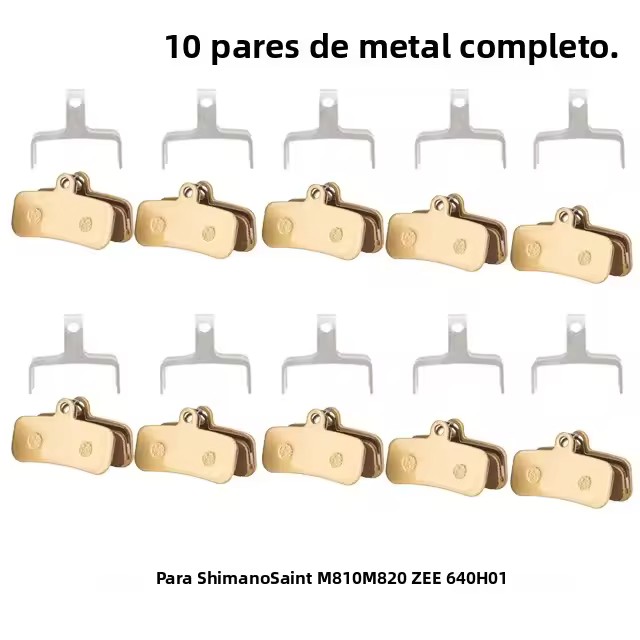 10Pares De Frenos De Disco Para Bicicleta Saint M810M820 ZEE 640 H01 MTB Freno Hidráulico Resina/Cerámica/Metales Completos Piezas De Frenado De Bicicleta - 1