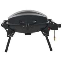 vidaXL Barbacoa portátil de gas con 1 zona de cocción negra - details 3