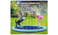 Piscina para Mascotas con Rociadores - 100 cm Piscina de Baño Material PVC Resistente Antideslizante y Fácil de Instalar Ideal para Perros - details 0