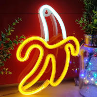 Luces LED Neón USB De Banano Para Decoración De Pared En Habitaciones Bodas Cumpleaños Juego Cuarto Con Alimentación USB Y Batería - details 4
