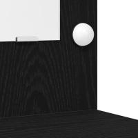 Juego de tocador de 2 piezas con LED de vidaXL en madera negra - details 4