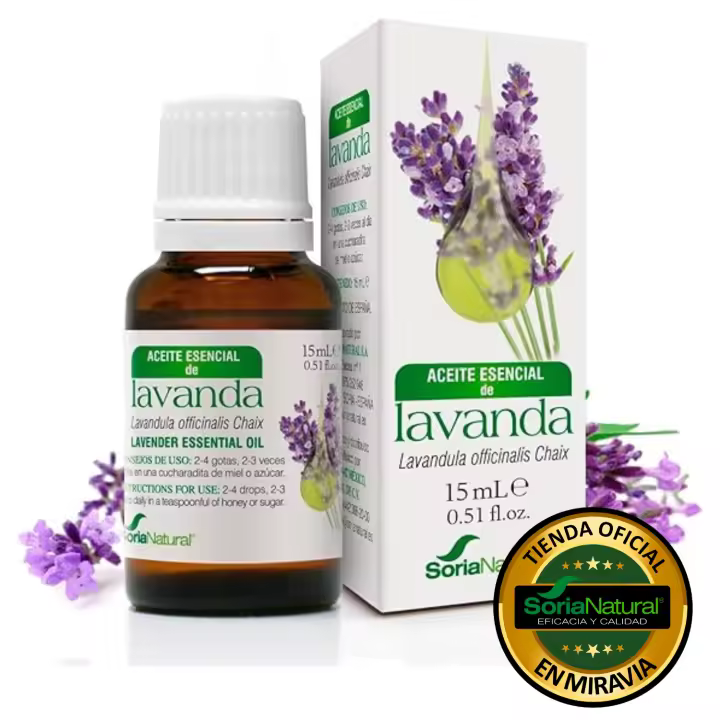 Aceite Esencial de Lavanda Soria Natural - Aromaterapia Relajante y Puro para Tu Bienestar - 1