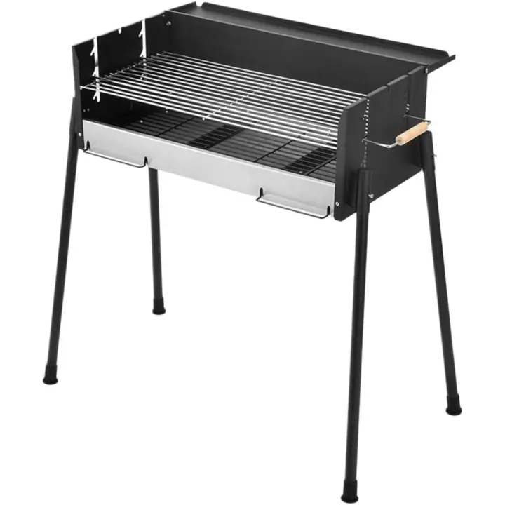 UD - Parrilla Portátil de Carbón para Asados 75.5x40x40cm| Barbacoa Compacta de Acero | Ideal para Camping, Picnic y Jardín - 1