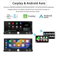 Reproductor Multimedia Inteligente Para Coche Universal 1Din Pantalla Táctil De 6.9'' Con Wireless Carplay Android Auto Navegación GPS Wifi FM Estéreo 2G RAM 64G ROM Soporte Para Control De Volante - details 0