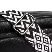 Bolso cruzado de piel auténtica para mujer, bandolera de diseñador de lujo, Color sólido, 100%, 2023 - details 27