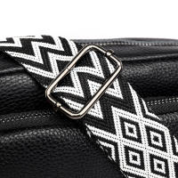 Bolso cruzado de piel auténtica para mujer, bandolera de diseñador de lujo, Color sólido, 100%, 2023 - details 27