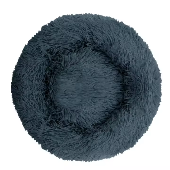 Cama Redonda Para Mascotas 35cm Super Suave De Peluche Larga Cama Para Perro Pequeño Casa De Invierno Caliente Tapete De Descanso Para Gato - 1