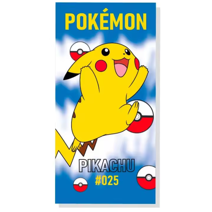 Toalla Pikachu Pokemon Algodon 140x70cm. - 1