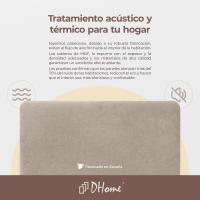 DHOME Cabecero Tapizado Liso Redondeado Tela con Patas para Pared Acústicos Cabeceros Absorbentes Cabezal Cama Colores - details 6