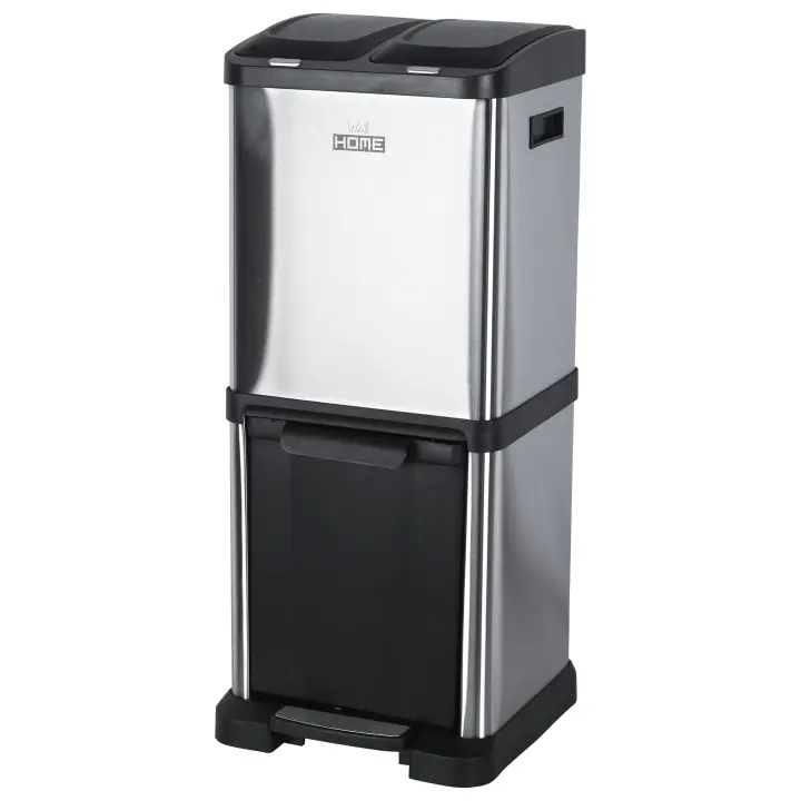 Cubo de Reciclaje Ecológico Prosperplast 32L 3 Compartimentos - 1