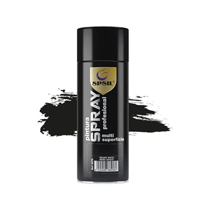 Spsil Pintura Spray 400ml, Spray Acrílico para Metal / Madera / Plástico - Multifunción Cartón, Cerámica y Más - Amplia Gama de Colores y Acabados - Spsil - 1