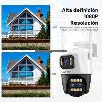 Cámara Vigilancia Gun-Ball 4MP, Zoom Dual 2.8-12, H.265AI, Visión IR, Audio 2 Vías, Detección, 128GB, Wi-Fi- Jortan Tech - details 1