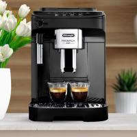 De'Longhi - Magnifica EVO. Acabado metálico, sistema de leche manual (agua caliente y leche), controles táctiles con iconos en color e iluminados, 4 recetas, limpieza automática, grupo difusor extraíble. ECAM290.21.B - details 2