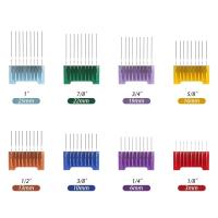 Juego De 8 Piezas De Peine Metálico Para Animales Compatible Con Cortacabello Wahl Profesional Para Perros Gatos Y Caballos Arco Bravura Chromado Creativa Figura Motion - details 0