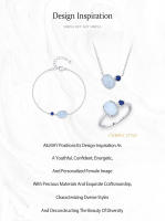 Zenyth-Conjunto de joyería de ópalo de Plata de Ley 925 de lujo, regalo perfecto para Vacaciones o Aniversario de Mujer - details 1