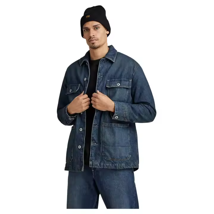 Ropa hombre Chaquetas G-star Chaqueta Vaquera Chore Azul - 1