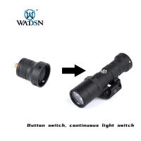 WADSN Linterna Táctica Surefir Con Botón De Presión Remoto Para Serie M300 M600 Luz Escuadrón Accesorios De Arma Long Switch Button Negro Material PE Plástico Y Metal - details 6