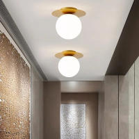 Lámpara De Techo LED Nórdica Sencilla Para Dormitorio Y Pasillo Iluminación Industrial De Acero Negro Y Acrílico G9 SinInterruptor Moderna Para Cocina Comedor Estudio Baño - details 4