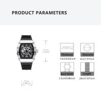Reloj De Cuarzo Para Hombre Nueva Moda Casual Con Correa De Silicona Reloj De Pulsera Con Calendario Resistente Al Agua - details 8