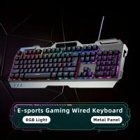 Teclado De Juego EWEADN GX80Z 104 Teclas Con Panel De Metal Todas Las Metalizadas Silencioso Y Retroiluminado LED Para Uso En Hogar Escuela Y Laptop - details 4