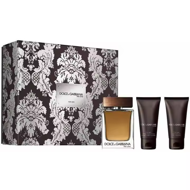 Dolce & Gabbana the One Men Eau de Toilette 100ml + Gel de Ducha 50ml + Bálsamo Después Del Afeitado 50ml para Hombre - 1