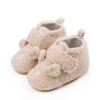 Zapatillas De Otoño Invierno Para Bebé Recién Nacido Lindo Oso De Dibujos Animados Antideslizantes Primera Caminata Niño Y Niña 0-12M Material Superior De Tela Cierre De Correas - details 5