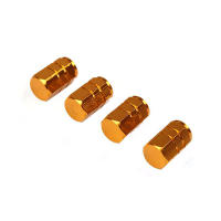4PCS Accesorios Universales Para Coche Tapas De Válvula De Neumático De Aluminio Estilo Enrosque Tapa De Aire Para Ruedas De Coche - details 1