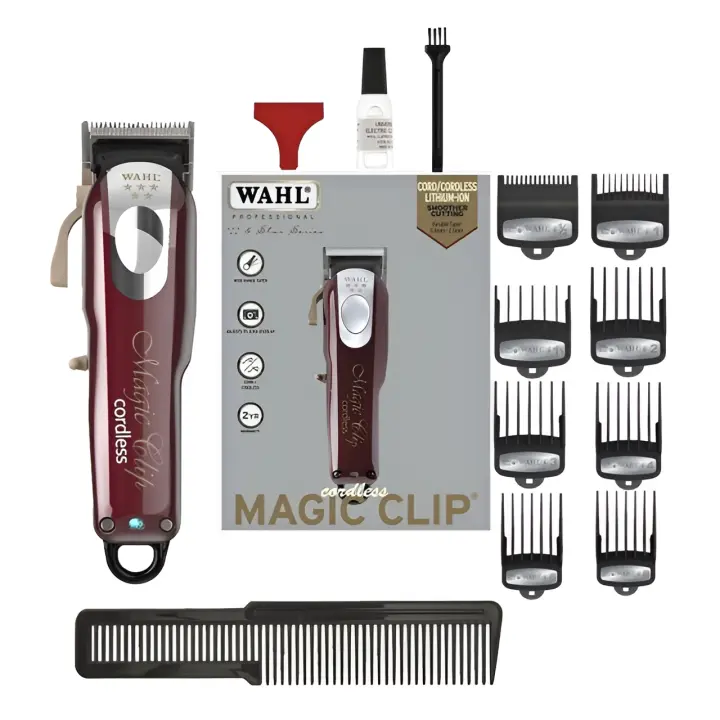WAHL MAGIC CLIP CORDLESS A BATERÍA + 8 RECALCES PREMIUM - 1