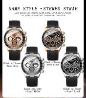 Reloj De Cuarzo Para Hombre BINBONG Con Correa De Silicona Fase Lunar Fecha Cronógrafo Resistente Al Agua Deportivo Moda Negocios Reloj De Pulsera - details 11