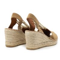 Alpargatas de mujer VIGUERA 2143 SANDALIA ELASTICOS CUÑA YIUTE WHISKY - details 1