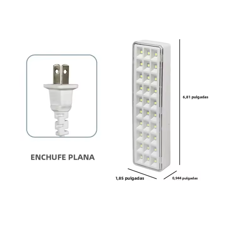 Lámpara De Camping Recargable Con 2 Modos Y 30 LED Luz De Emergencia Portátil Para Noche Exterior Reparación Manuales Luz De Mano Con Iluminación Ajustable - 1