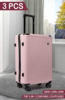 S7 STAR LG57135-LG57140 Juego 3 Piezas Maleta PC RÍgida Color Puro, Moda Cabina Resistente de Viaje 20+24+28in Set 3, Equipaje Expandible con 4 Ruedas Giratorias 360, Maletas Mango Ajustable Ligeras y Seguras - details 6
