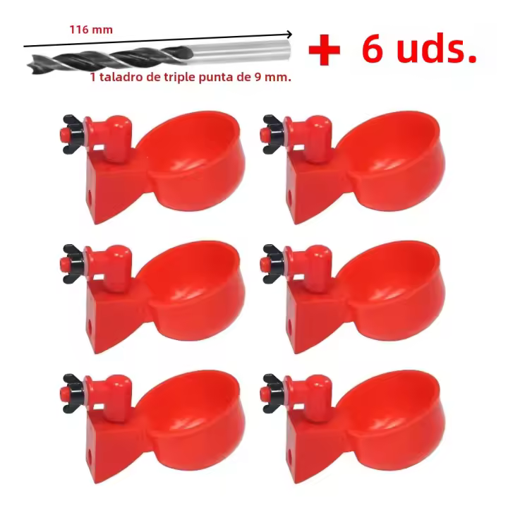 6-36pcs Dispensador Automático De Agua Para Pollos Bebedero De Pájaros Granja Suministros Para Aves Como Pollo Pato Ganso - 1